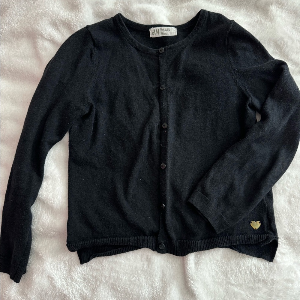 H&M girls black sweater